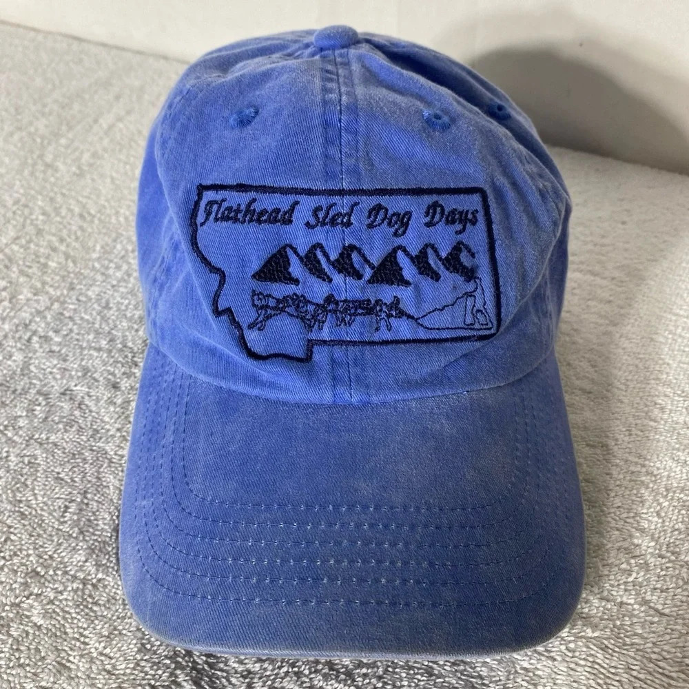 Port Authority Blue Embroidered Flathead Sled Dog Days Hat Cap